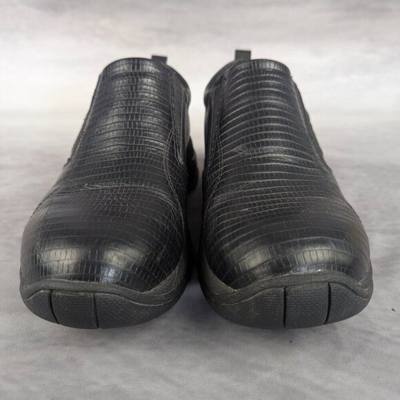 Roper leather slip ons size 8 black snakeskin pristine condition - Picture 1 of 7